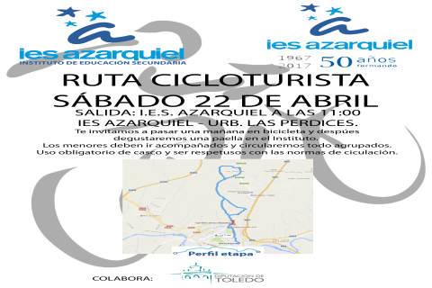 RUTA CICLOTURISTA. AZARQUIEL - LAS PERDICES.