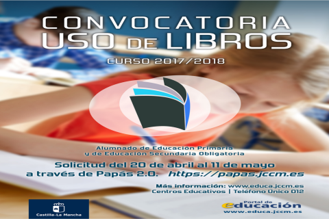 CONVOCATORIA DE USO DE LIBROS EN SECUNDARIA PARA EL PRÓXIMO CURSO 2017/2018