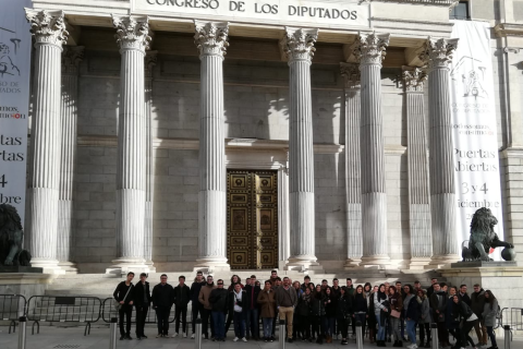 INICIO DE LOS ACTOS CONMEMORATIVOS 40 ANIVERSARIO DE LA CONSTITUCIÓN... CON UNA VISITA AL CONGRESO DE LOS DIPUTADOS.