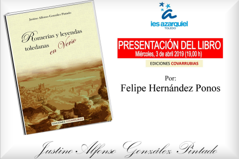 PRESENTACION DEL LIBRO. "ROMERÍAS Y LEYENDAS TOLEDANAS EN VERSO".