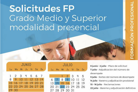 ADMISIÓN FP GRADO MEDIO Y SUPERIOR PRESENCIAL.