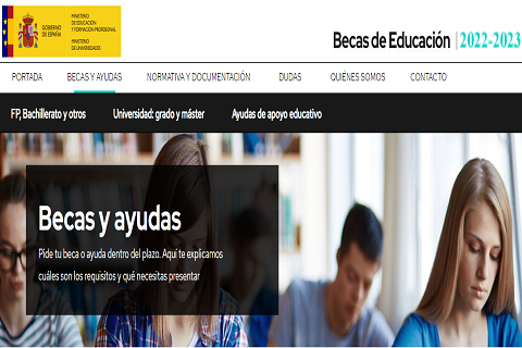 IMPORTANTE ADELANTO SOLICITUD BECAS MEFP 2022/2023.